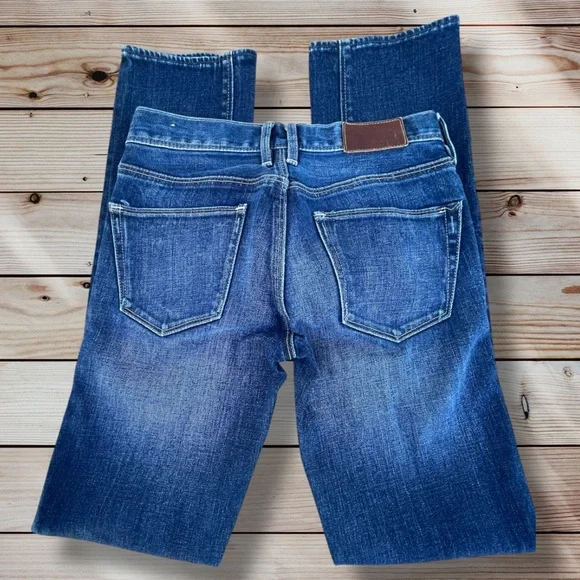 Madewell Rail Straight 24x31 Denim Blue Denim Jeans 24 VGUC - Picture 4 of 16